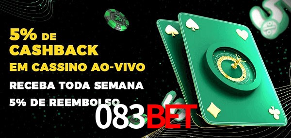 Promoções do cassino ao Vivo 083bet